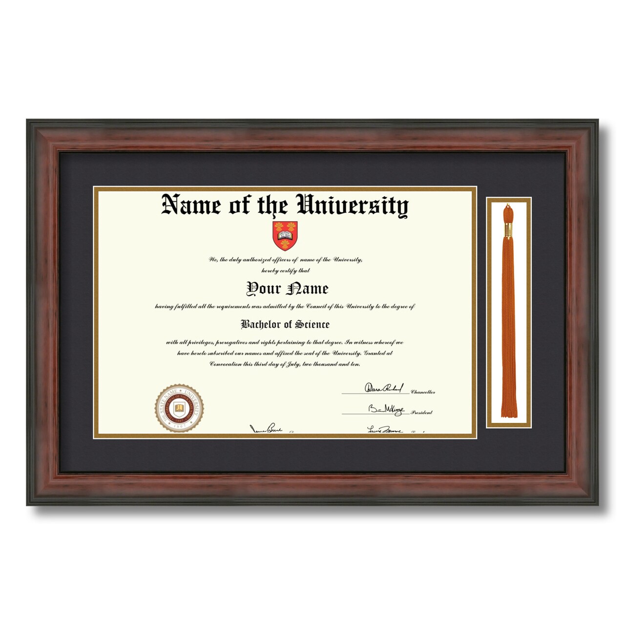 ArtToFrames 11x17 inch Diploma Frame with Tassel Opening Framed